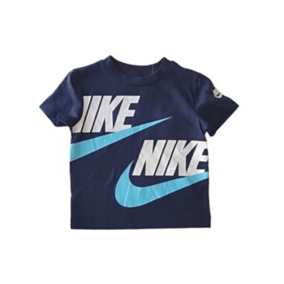 Boys 6-7 Years Nike Big Double-Logo Graphic Tee -NWOT Size 7/ 7LGG (NIKE SIZING) - Picture 4 of 7